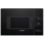 Įmontuojama solo mikrobangų krosnelė Bosch Serie 4 BFL520MB0 — 800 W, 20 L, sukamoji rankenėlė, juoda