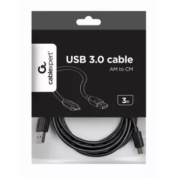 GEMBIRD USB 2.0 A tipo (vyriškas) į C tipo (vyriškas) laidas, 3 m