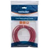 Goobay tinklo kabelis, Cat5e, 3 m, raudonas, CCA, U/UTP, PVC, RJ45, auksuoti kontaktai, be užkablių, su apsauga, viso gyvenimo garantija