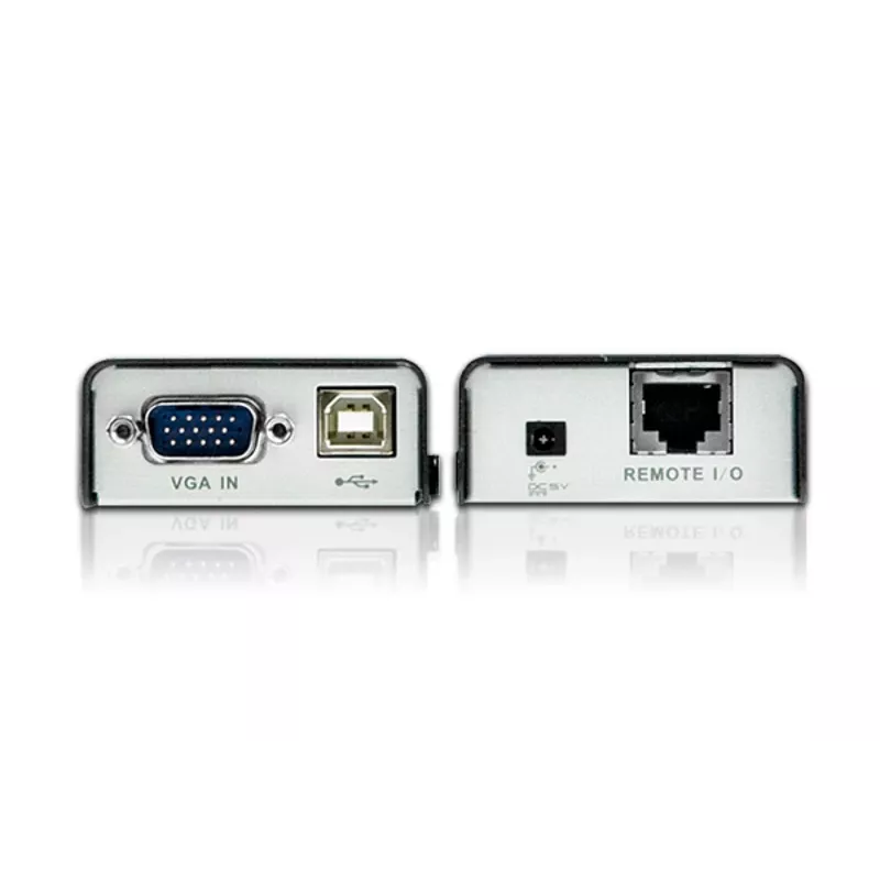 ATEN CE100 Mini USB VGA KVM prailgintuvas (100 m), siųstuvas ir imtuvas, laidinis, Cat5, 1920 x 1200 pikselių, juoda