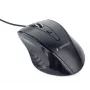 GEMBIRD USB optinė dešininė pelė MUS-4B-02 — 1200 DPI, 4 mygtukai, laidas, juoda