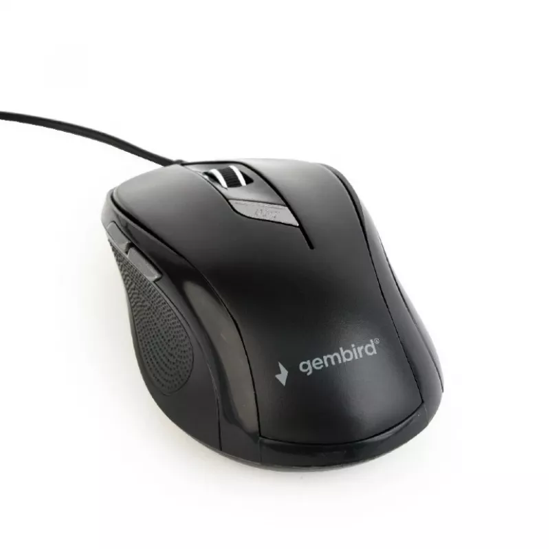 GEMBIRD MUS-6B-01 Optinė pelė, 6 mygtukai, USB, juoda