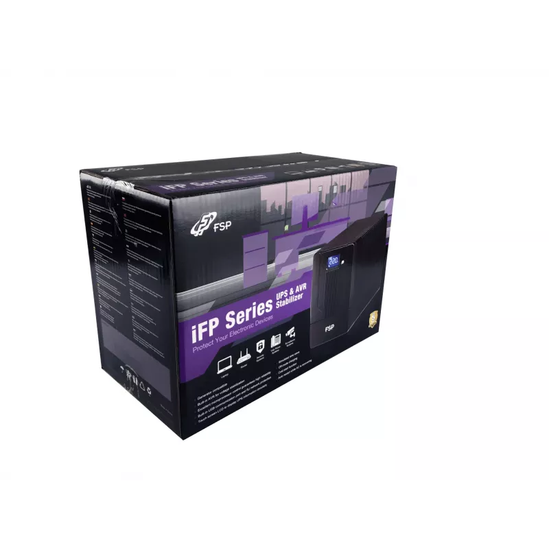 FSP iFP 1000 nepertraukiamo maitinimo šaltinis (UPS) Linijinis-interaktyvus 1 kVA 600 W 2 lizdai