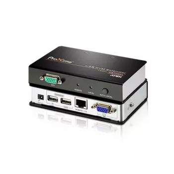 ATEN CE700A USB VGA KVM prailgintuvas (150 m), siųstuvas ir imtuvas, laidinis, 150 m, Cat5e, 1920 x 1200, 1600 x 1200, 1280 x 1024, juoda, pilka
