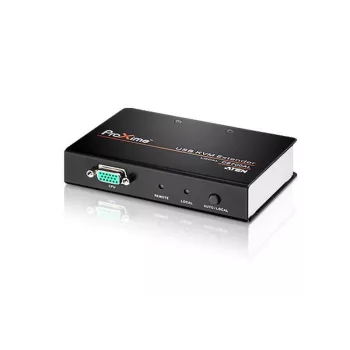 ATEN CE700A USB VGA KVM prailgintuvas (150 m), siųstuvas ir imtuvas, laidinis, 150 m, Cat5e, 1920 x 1200, 1600 x 1200, 1280 x 1024, juoda, pilka