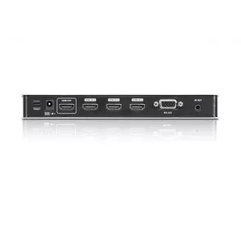 ATEN VS481B 4 prievadų 4K HDMI garso/vaizdo jungiklis su IR nuotolinio valdymo pultu