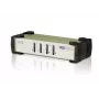 ATEN CS84U 4 prievadų USB / PS/2 VGA KVM jungiklis su kabeliais