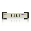 ATEN CS84U 4 prievadų USB / PS/2 VGA KVM jungiklis su kabeliais