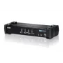 ATEN 4 prievadų USB DVI KVM jungiklis su garsu ir USB 2.0 šakotuvu (su KVM kabeliais)