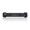 ATEN 4 prievadų USB DVI KVM jungiklis su garsu ir USB 2.0 šakotuvu (su KVM kabeliais)