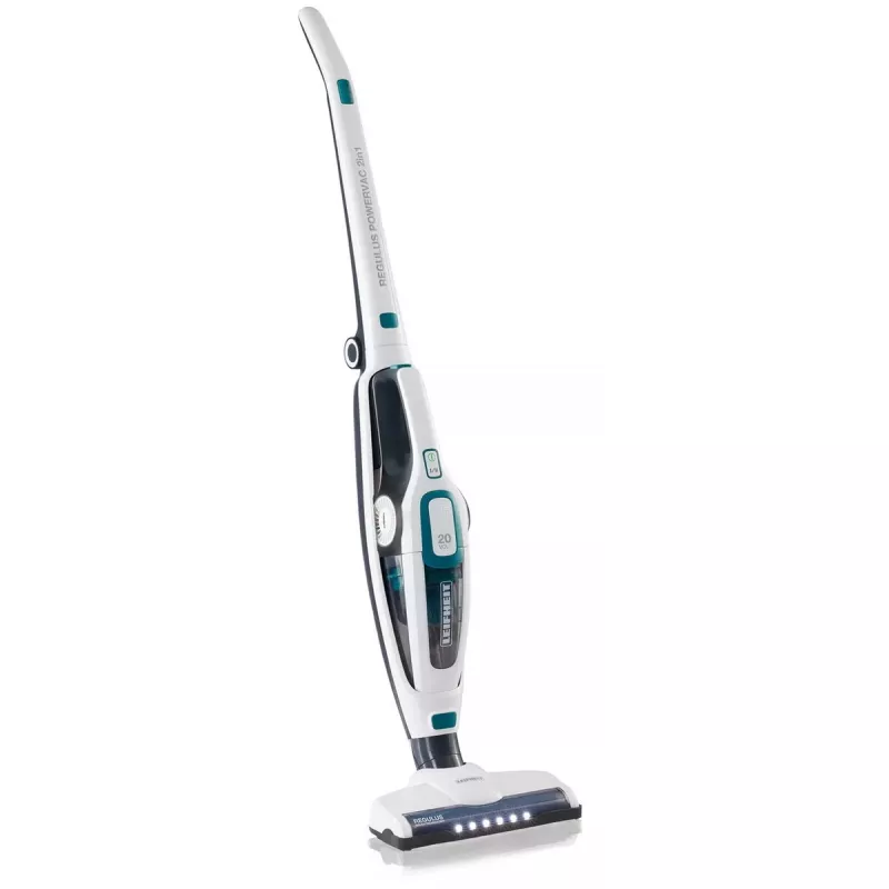 Belaidis 2-in-1 šluotinis dulkių siurblys Leifheit PowerVac 2in1 – 20 V, 40 min veikimo, cikloninis, nuimamas rankinis, plaunamas filtras