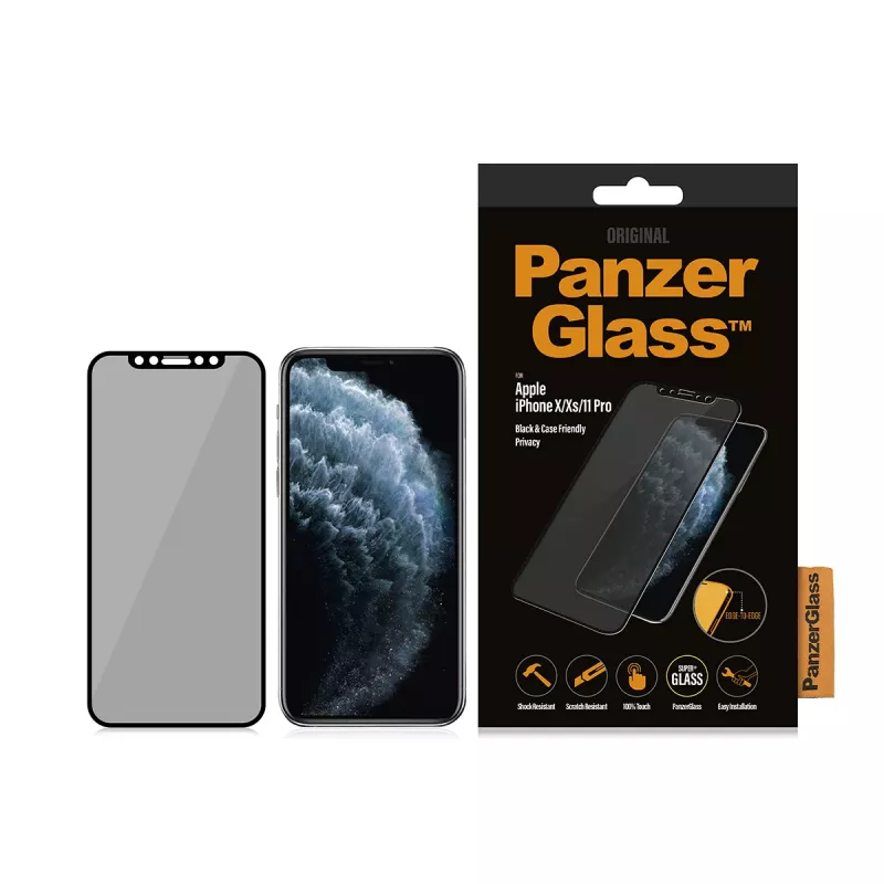 PanzerGlass ® Privatumo apsauginė plėvelė iPhone 11 Pro | X | Xs | nuo krašto iki krašto
