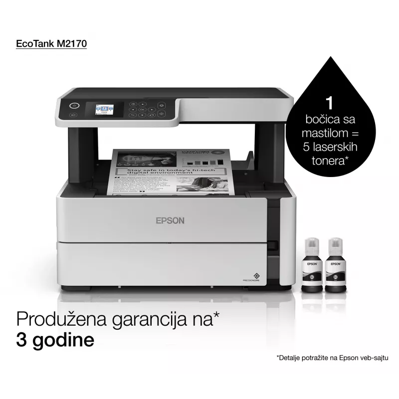 Epson EcoTank M2170 rašalinis spausdintuvas A4 1200 x 2400 DPI 39 ppm Wi-Fi