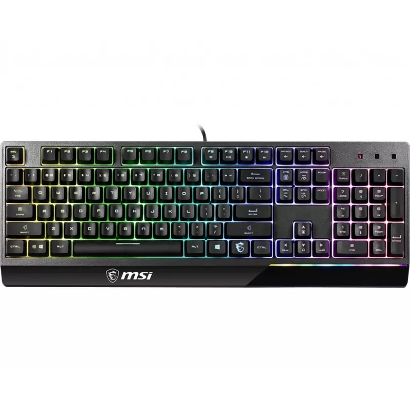 MSI Vigor GK30 klaviatūra, žaidimų, USB, QWERTY, JAV tarptautinė, juoda