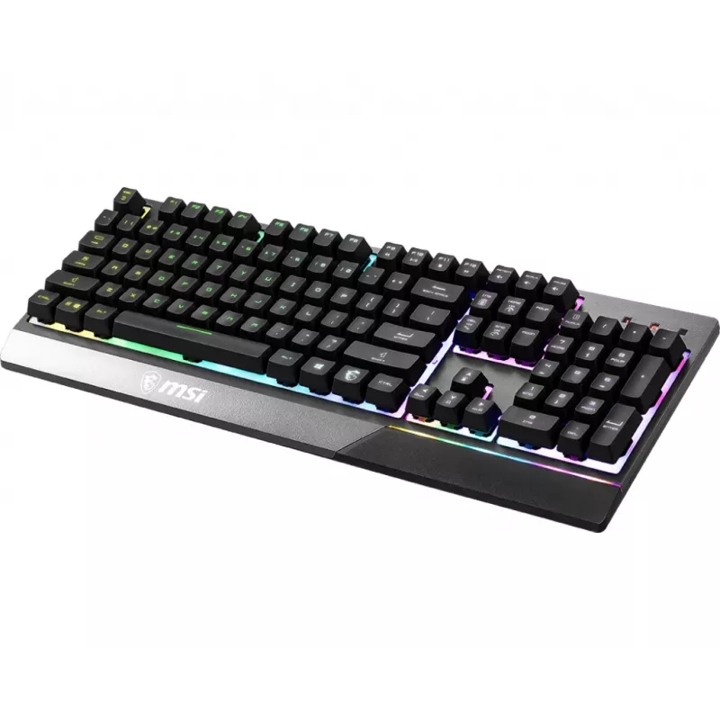 MSI Vigor GK30 klaviatūra, žaidimų, USB, QWERTY, JAV tarptautinė, juoda