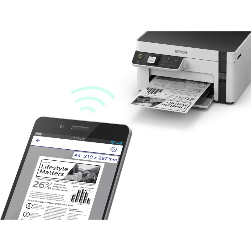 Epson EcoTank ET-M2120 rašalinis spausdintuvas A4 1440 x 720 DPI 32 ppm Wi-Fi