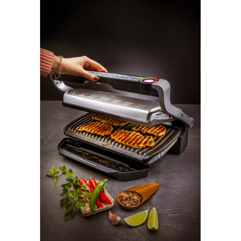 Kontaktinė keptuvė Tefal GC724D stalinė gruzdintuvė, metalinė/juoda, 440×340×172 mm, 7 kg