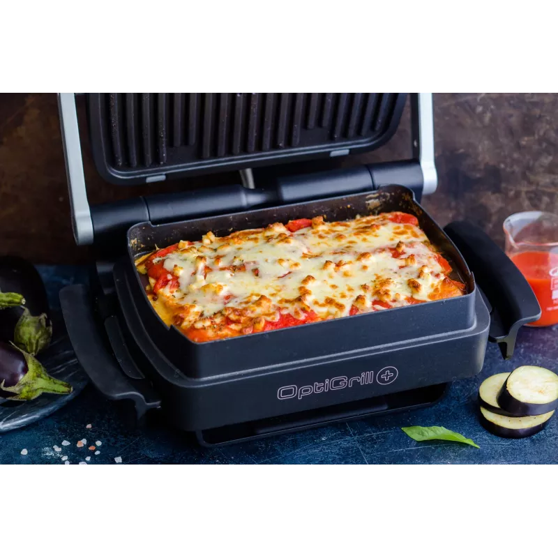 Kontaktinė keptuvė Tefal GC724D stalinė gruzdintuvė, metalinė/juoda, 440×340×172 mm, 7 kg