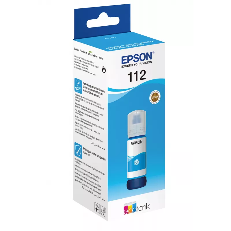 Rašalo buteliukas Epson 112 EcoTank Pigment Cyan