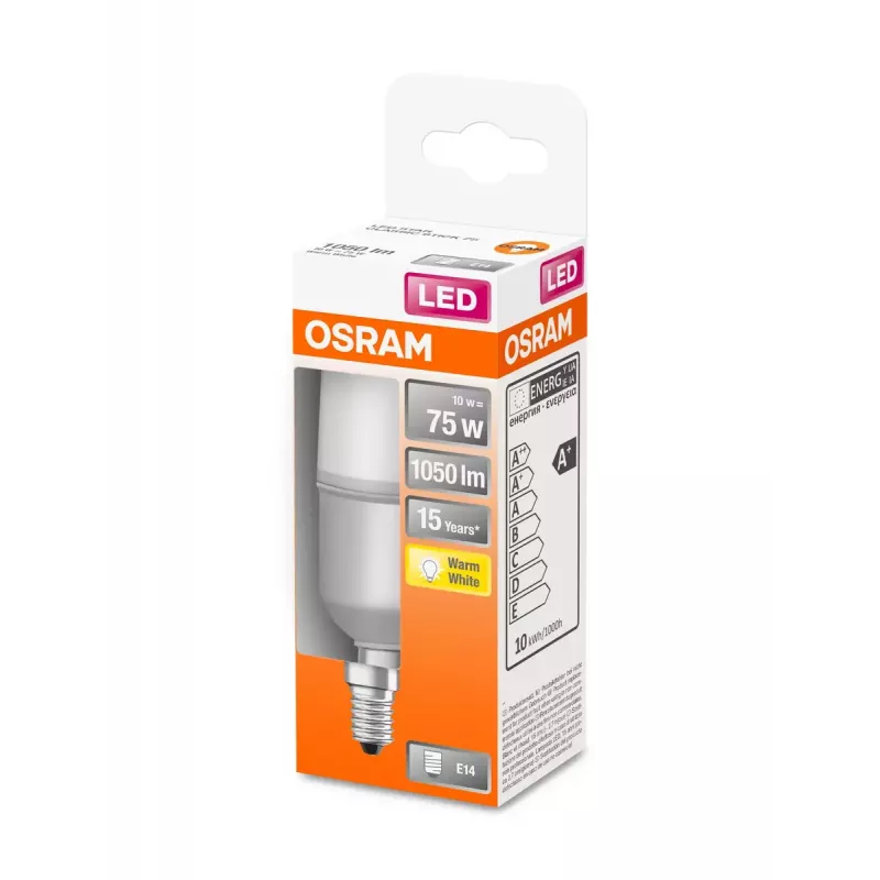 Osram STAR LED lemputė su E14 cokoliu, 10 W, šiltai balta 2700 K, 1050 lm