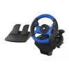 GENESIS Seaborg 350 Black, Blue USB Vairas + Pedalai Nintendo Switch, PC, PlayStation 4, PlayStation 3, Xbox 360, Xbox One, Xbox Series S, Xbox Series X