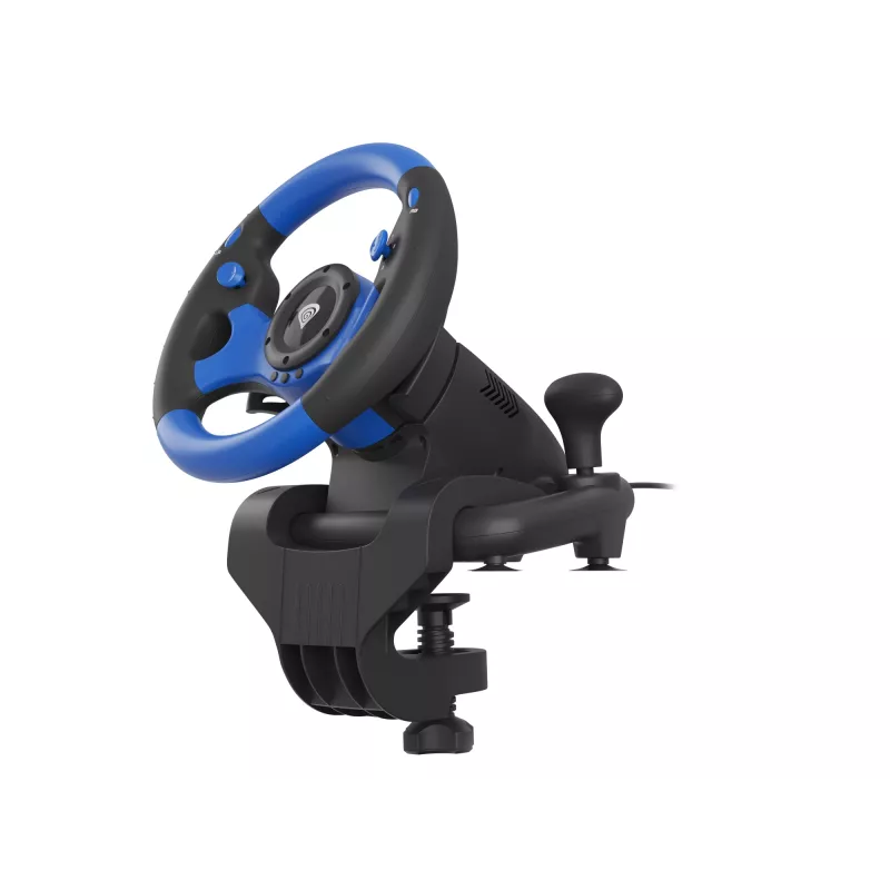 GENESIS Seaborg 350 Black, Blue USB Vairas + Pedalai Nintendo Switch, PC, PlayStation 4, PlayStation 3, Xbox 360, Xbox One, Xbox Series S, Xbox Series X