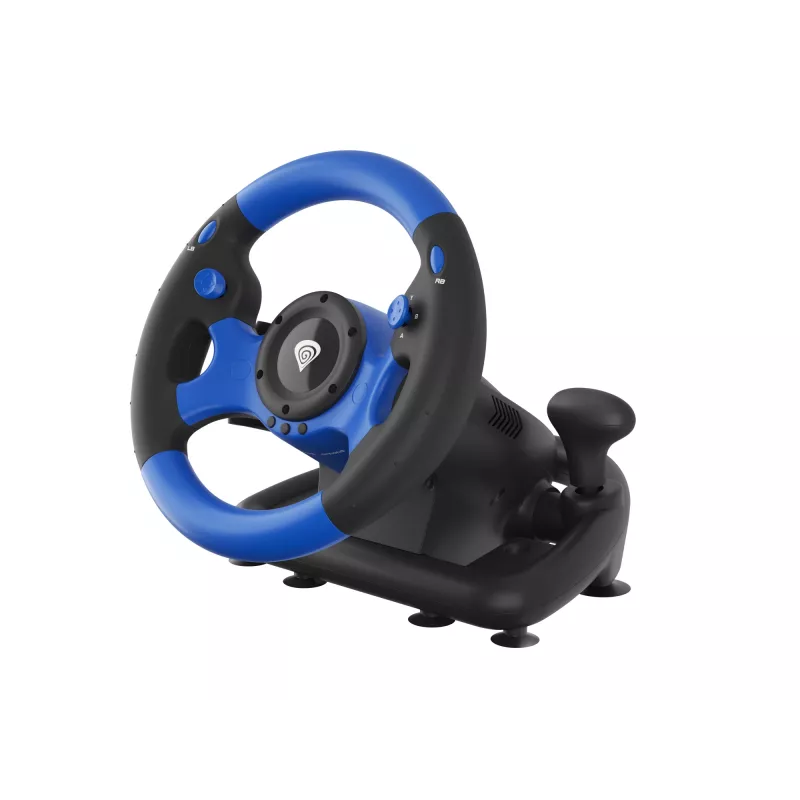 GENESIS Seaborg 350 Black, Blue USB Vairas + Pedalai Nintendo Switch, PC, PlayStation 4, PlayStation 3, Xbox 360, Xbox One, Xbox Series S, Xbox Series X
