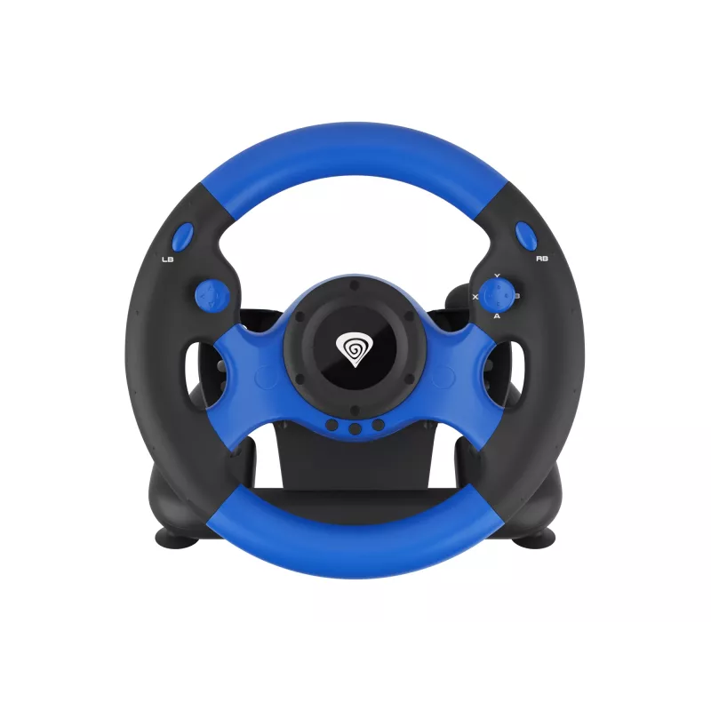 GENESIS Seaborg 350 Black, Blue USB Vairas + Pedalai Nintendo Switch, PC, PlayStation 4, PlayStation 3, Xbox 360, Xbox One, Xbox Series S, Xbox Series X