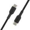 BELKIN USB-C į USB-C laidas, pintas, 1 m, juodas