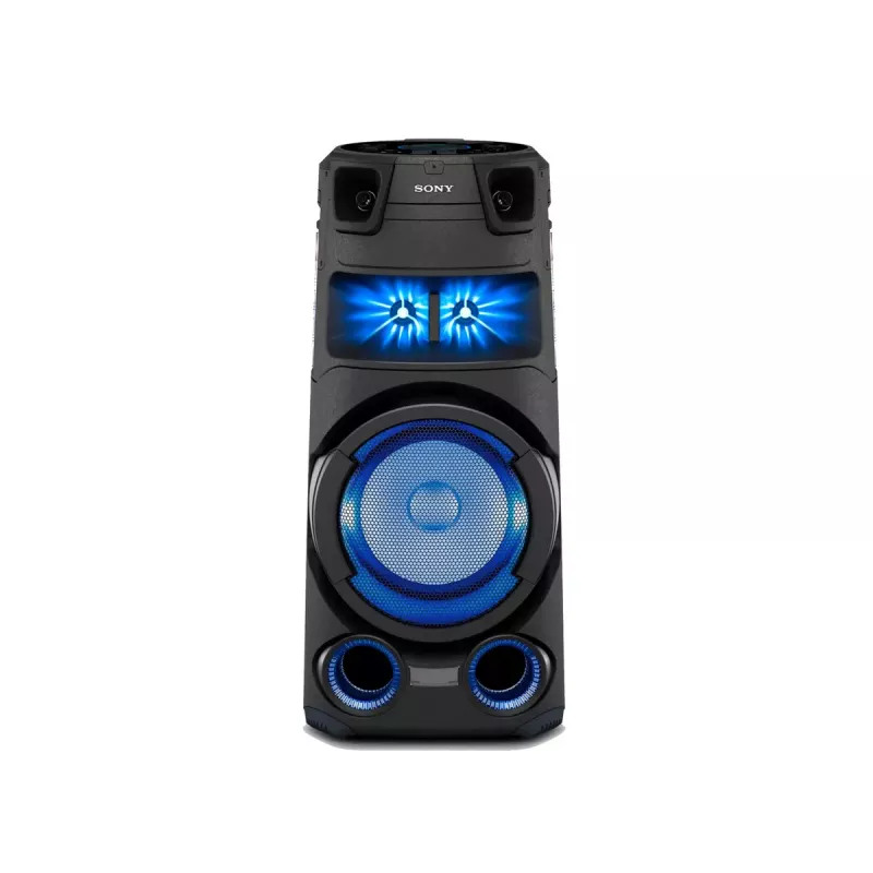 Sony MHC-V73D Aukštos galios Bluetooth® vakarėlių garsiakalbis su visakrypčiu vakarėlių garsu ir šviesa