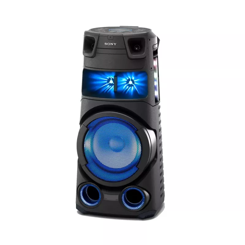Sony MHC-V73D Aukštos galios Bluetooth® vakarėlių garsiakalbis su visakrypčiu vakarėlių garsu ir šviesa