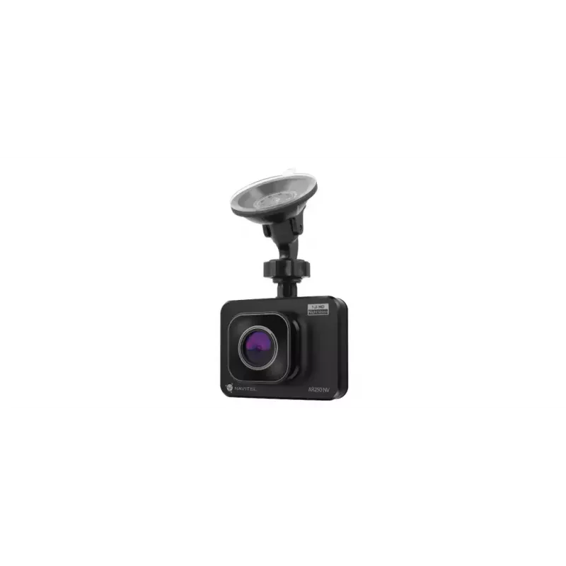 Automobilinis vaizdo registratorius Navitel AR250 NV — 1 kamera 1920x1080, 140° vaizdo kampas, įmontuotas ekranas, MicroSD, baterija ir automobilinis maitinimas