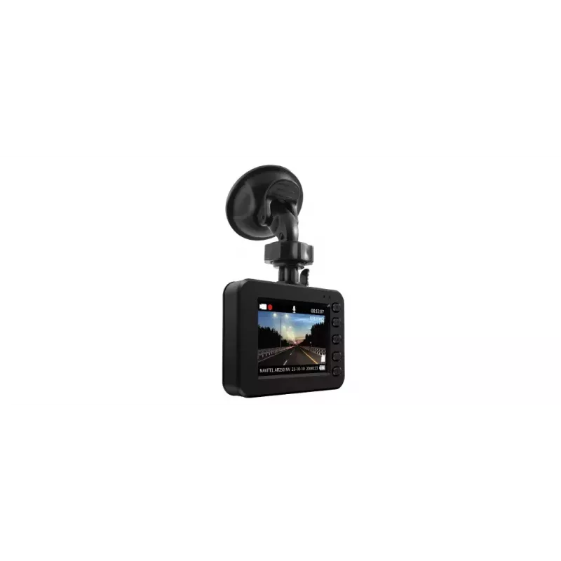 Automobilinis vaizdo registratorius Navitel AR250 NV — 1 kamera 1920x1080, 140° vaizdo kampas, įmontuotas ekranas, MicroSD, baterija ir automobilinis maitinimas