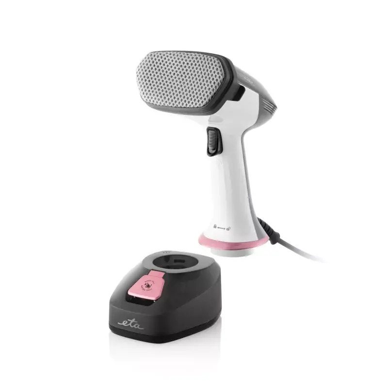 ETA Stephany ETA227090000 rankinis drabužių garintuvas, 1400 W, 0,38 l, 25 g/min, baltas/juodas