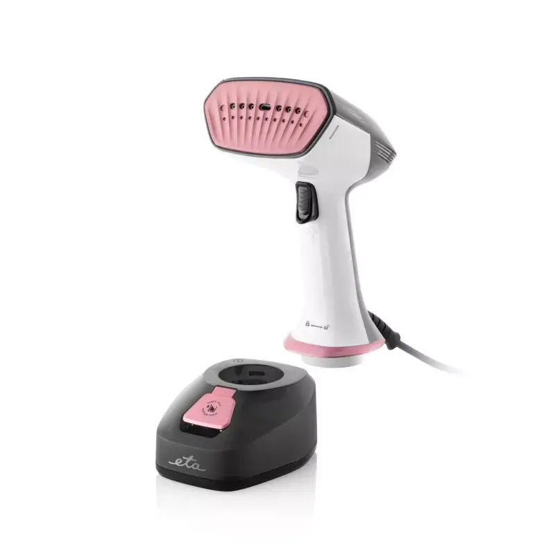 ETA Stephany ETA227090000 rankinis drabužių garintuvas, 1400 W, 0,38 l, 25 g/min, baltas/juodas