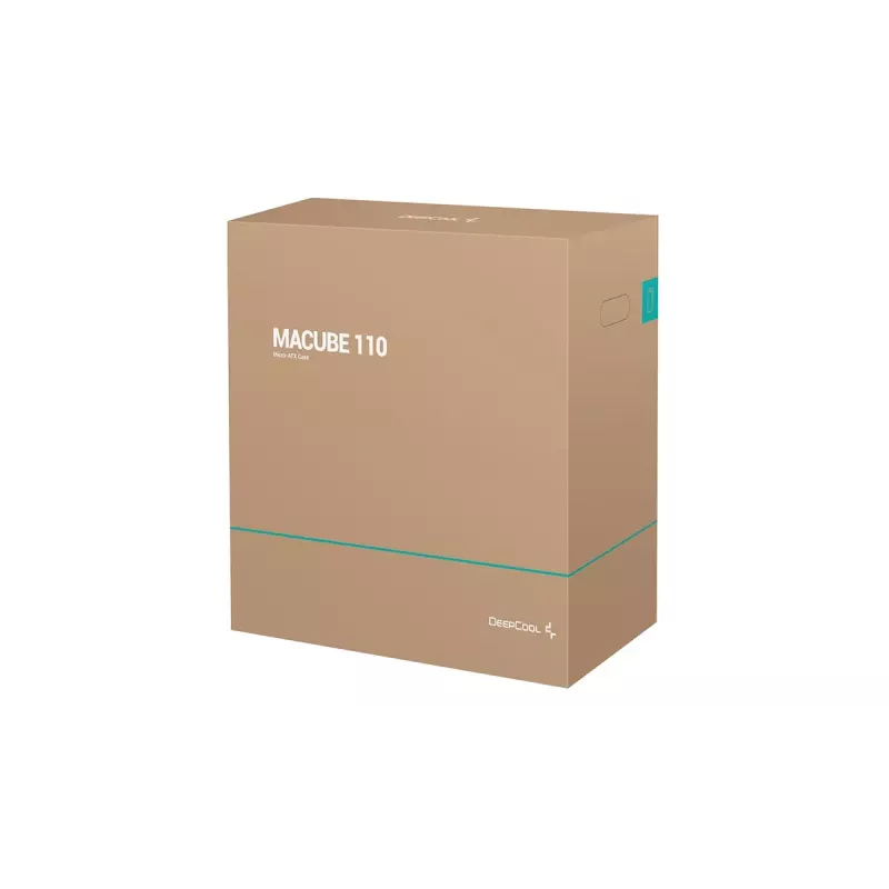 Korpusas DeepCool MACUBE 110 WH Midi Tower — Baltas, Grūdintas Stiklas, microATX, iki 320mm GPU, 165mm CPU aušintuvas, 2x3.5 colio + 2x2.5 colio vietos