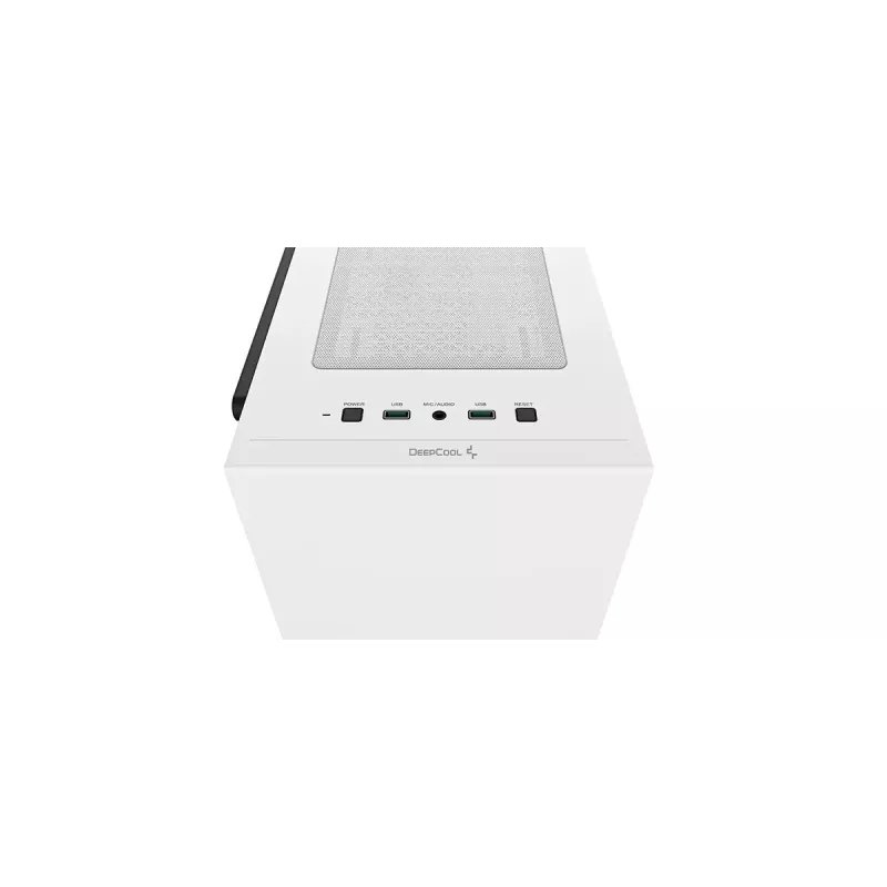 Korpusas DeepCool MACUBE 110 WH Midi Tower — Baltas, Grūdintas Stiklas, microATX, iki 320mm GPU, 165mm CPU aušintuvas, 2x3.5 colio + 2x2.5 colio vietos