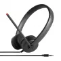 Lenovo Stereo Analog Headset laidinis ausinių rinkinys su mikrofonu, juodas