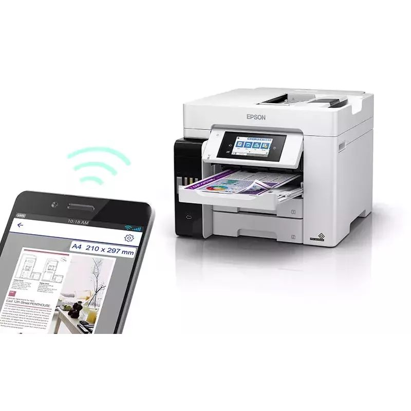 Daugiafunkcis spausdintuvas Epson EcoTank L6580 – rašalinis spalvotas, 4800 x 22400 dpi, 32 ppm, dvipusis, Wi‑Fi, A4