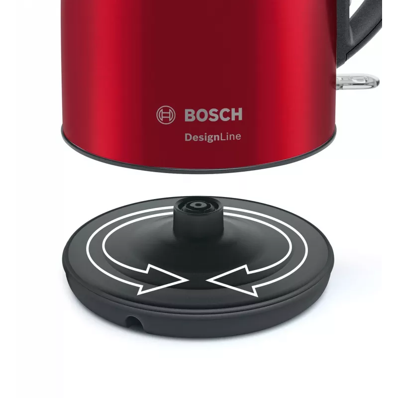 Bosch TWK3P424 elektrinis virdulys 1.7 L 2400 W pilka, raudona
