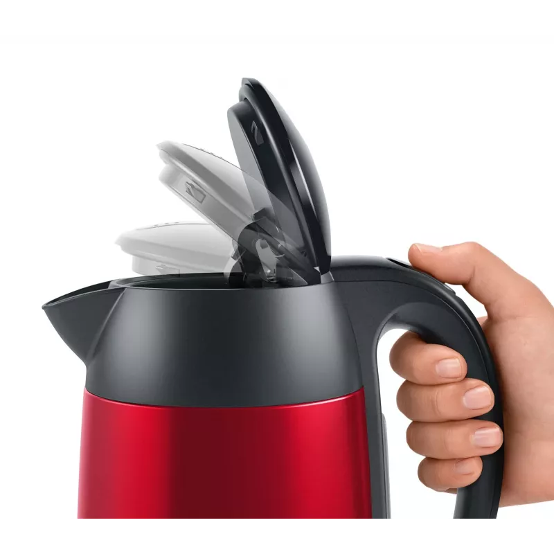 Bosch TWK3P424 elektrinis virdulys 1.7 L 2400 W pilka, raudona