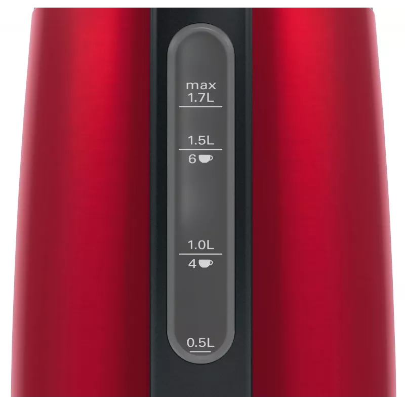 Bosch TWK3P424 elektrinis virdulys 1.7 L 2400 W pilka, raudona
