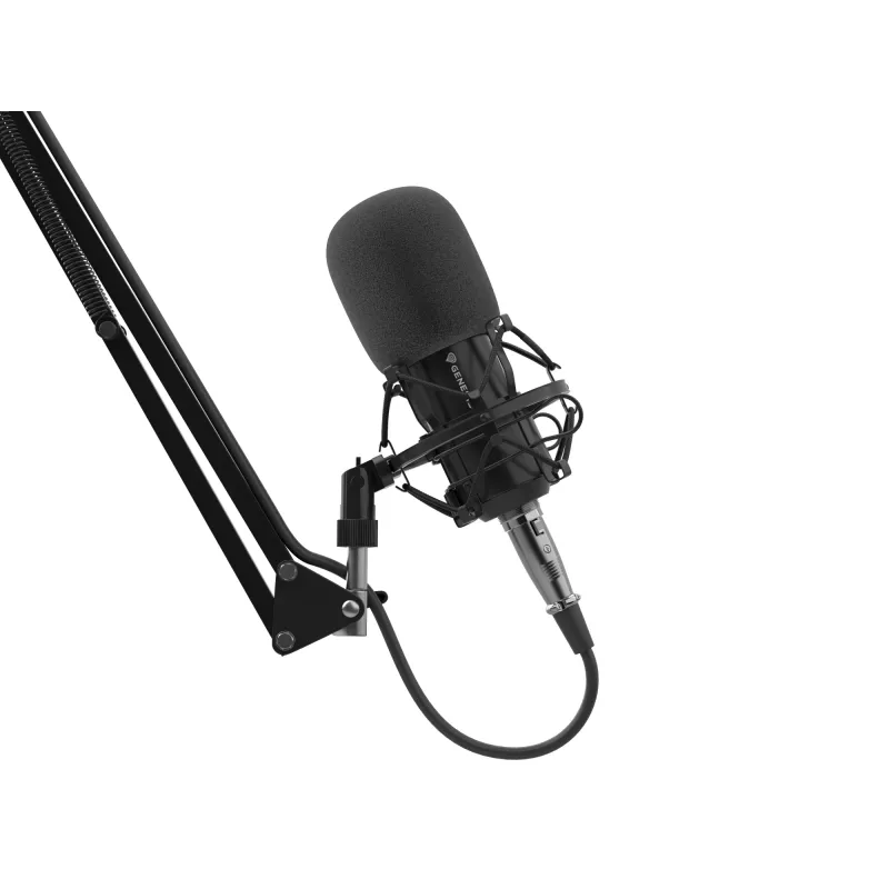 GENESIS Radium 300 XLR juodas studijinis mikrofonas