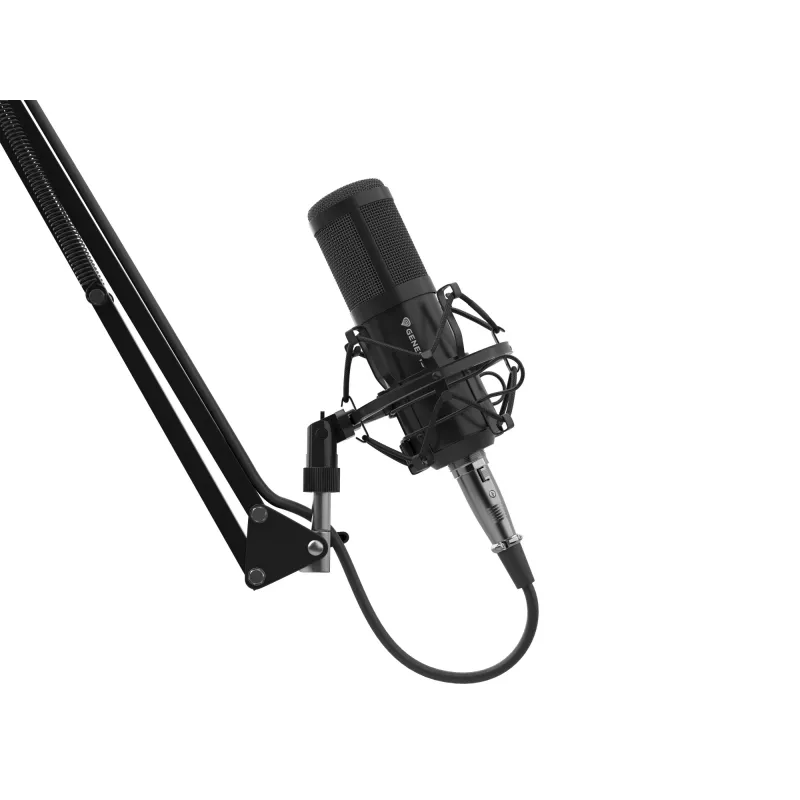 GENESIS Radium 300 XLR juodas studijinis mikrofonas