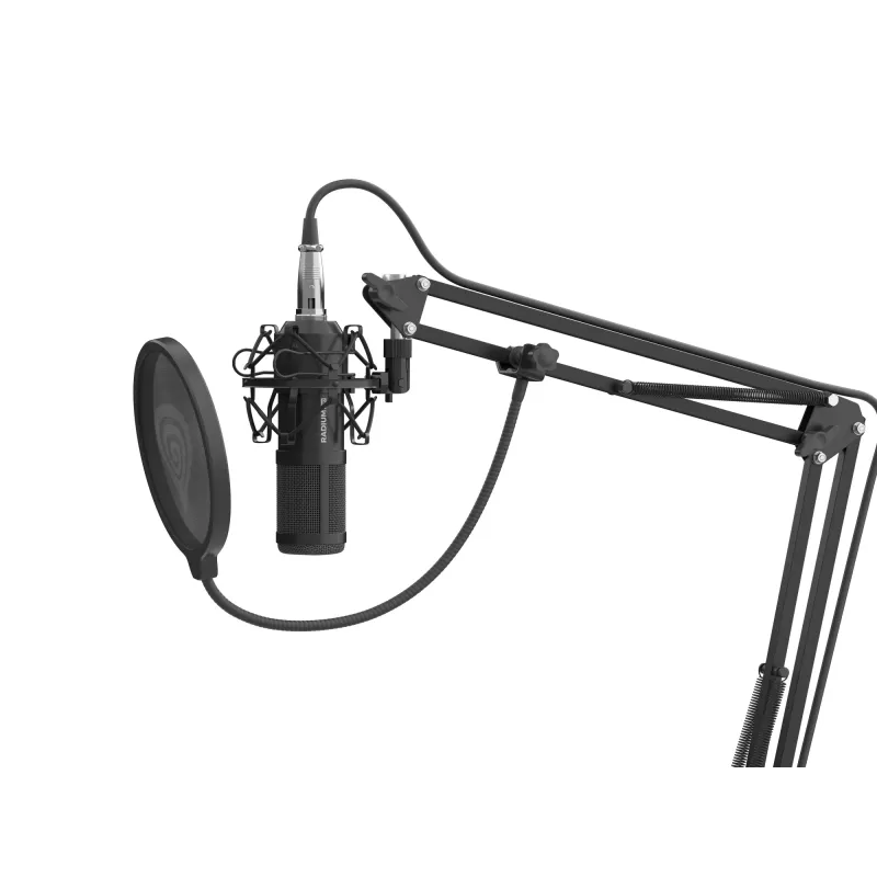 GENESIS Radium 300 XLR juodas studijinis mikrofonas
