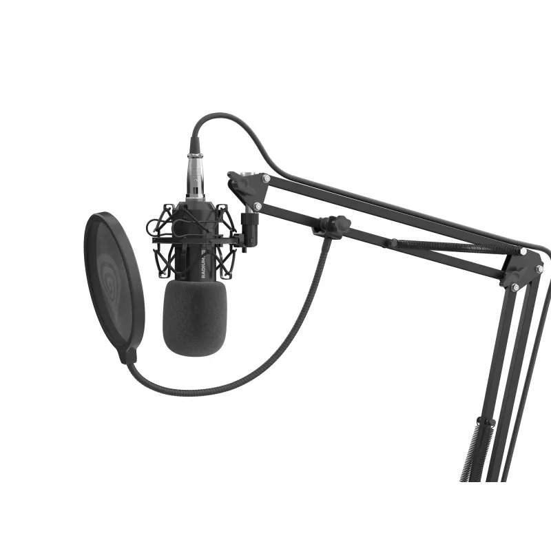 GENESIS Radium 300 XLR juodas studijinis mikrofonas