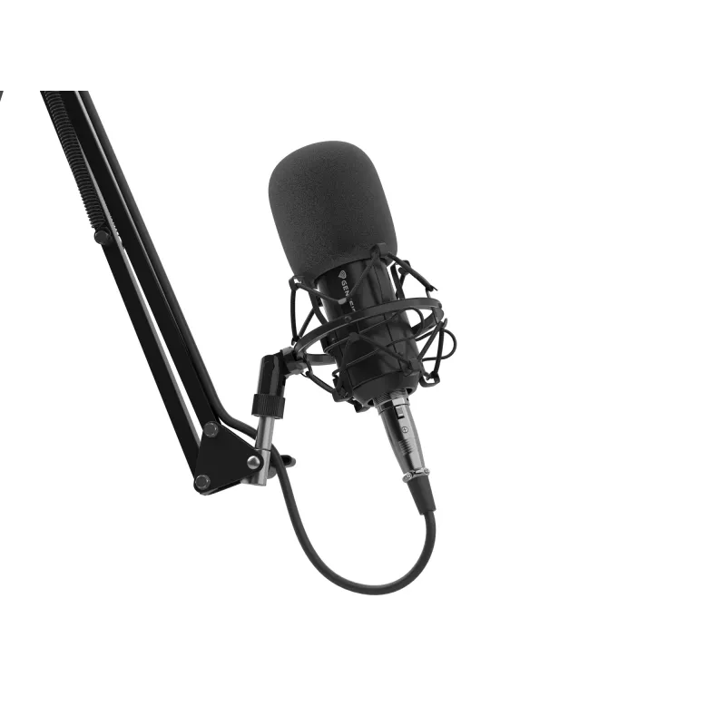 GENESIS Radium 300 XLR juodas studijinis mikrofonas