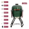 Keraminis kamado grilis TUNABONE Classic 23 coliai (L dydis) Žalia