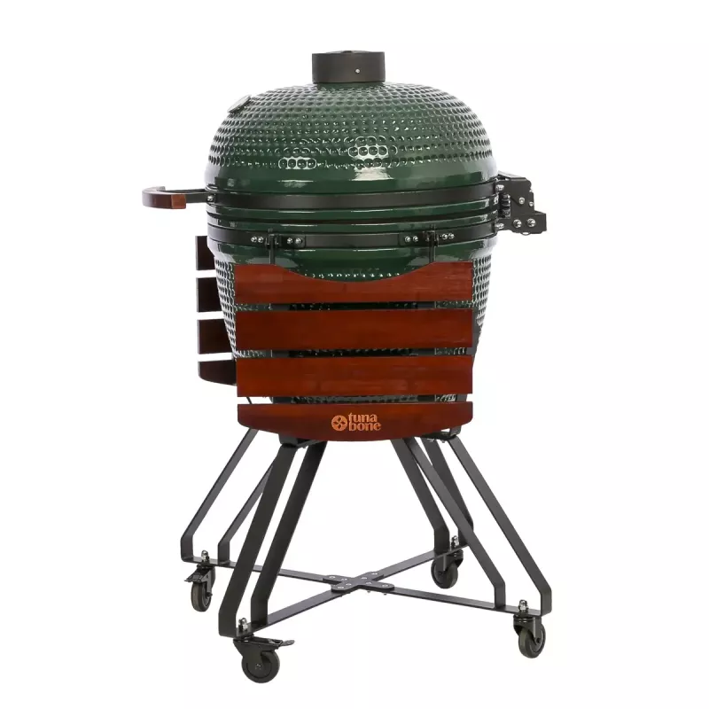 Keraminis kamado grilis TUNABONE Classic 23 coliai (L dydis) Žalia