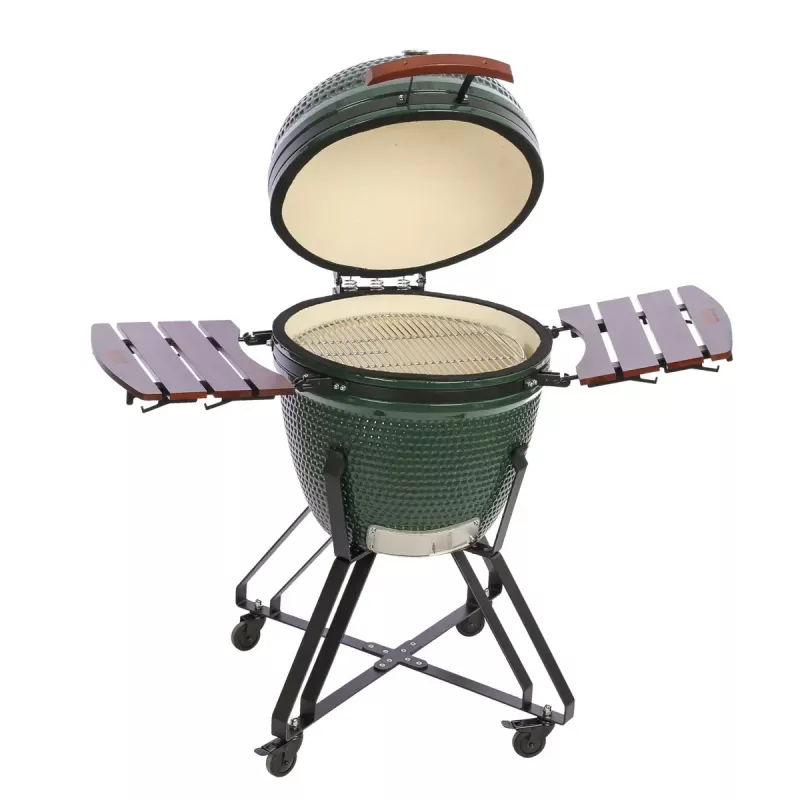 Keraminis kamado grilis TUNABONE Classic 23 coliai (L dydis) Žalia